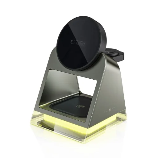 Tech-protect Qi15w-a43 3in1 Mágneses Magsafe Vezeték Nélküli Töltő Fekete - 3