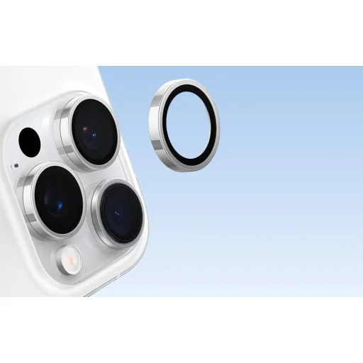 Kamera lencse Lensguard iPhone 16 Pro-hoz (Szürke) üvegfólia - 7