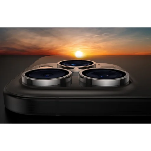 Kamera lencse Lensguard iPhone 16 Pro-hoz (Szürke) üvegfólia - 6