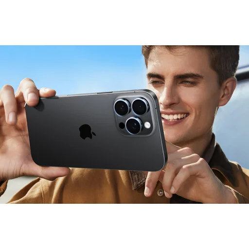 Kameraüveg Lencseőr iPhone 16 Pro Max (Fekete) üvegfólia - 6