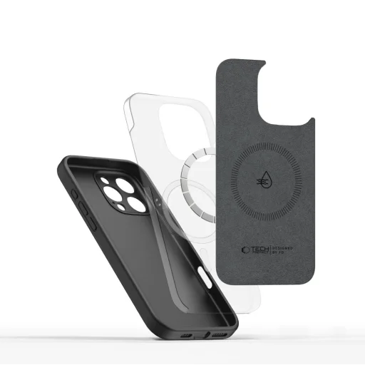 Tech-protect Liquid Silicone Magsafe Iphone 16 Pro Fekete Tok - 3