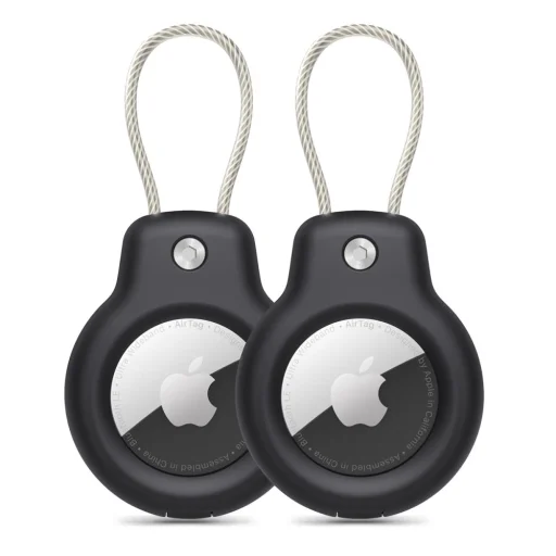 Tech-protect Rough Vein 2-pack Apple Airtag Tok Fekete - 1