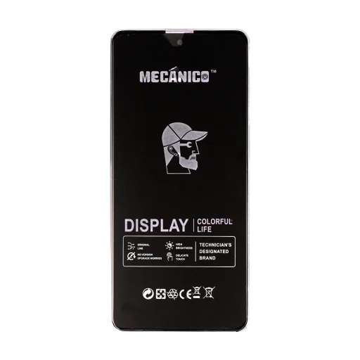 Mecanico LCD kijelző T2O Samsung Galaxy A73 5G fekete kerettel - 1