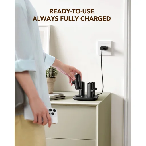 VEGER powerbank Pogo szett 4 x 5000 mAh fekete - 9