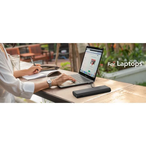 VEGER powerbank 25.000 mAh beépített Type C / Lightning kábelekkel PD 130W TCE130 (W2503) fekete - 16