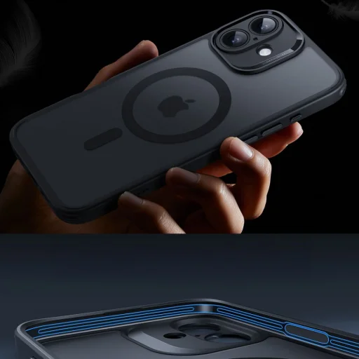  iPhone 16 Matt Fekete ESR Classic Pro Szett HaloLock MagSafe tok - 7