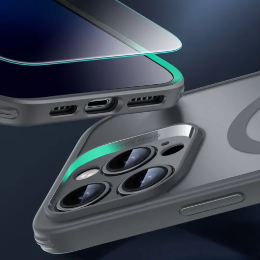  iPhone 16 Pro Max ESR Classic Pro Set HaloLock MagSafe Dermesztő Szürke tok - 5