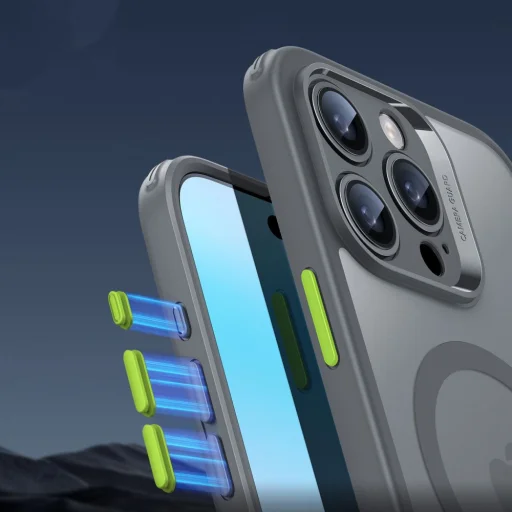  iPhone 16 Pro Max ESR Classic Pro Set HaloLock MagSafe Dermesztő Szürke tok - 6