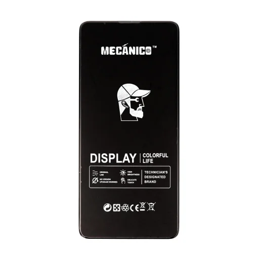 Mecanico LCD kijelző T2O Samsung Galaxy A71 4G fekete kerettel - 1