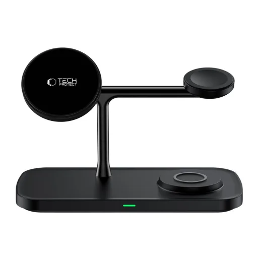 Tech-protect Qi15w-a45 3in1 Mágneses Magsafe Vezeték Nélküli Töltő Fekete - 4