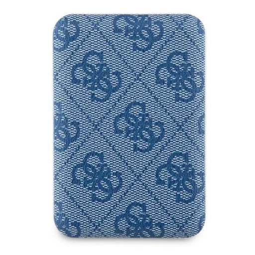 Guess Induction Powerbank 15W GUPB5FP4EMGB 5000mAh kék/kék 4G bőr fém logó MagSafe - 2