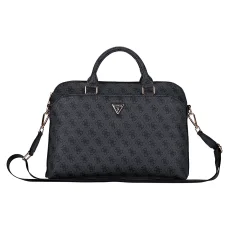 Guess PU 4G Triangle Logo laptop táska 13-15" Fekete