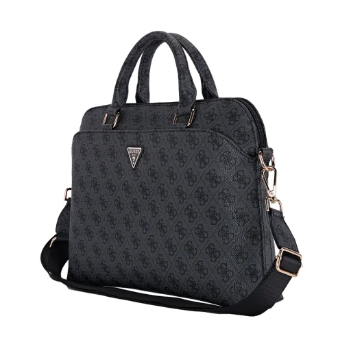 Guess PU 4G Triangle Logo laptop táska 13-15" Fekete - 2