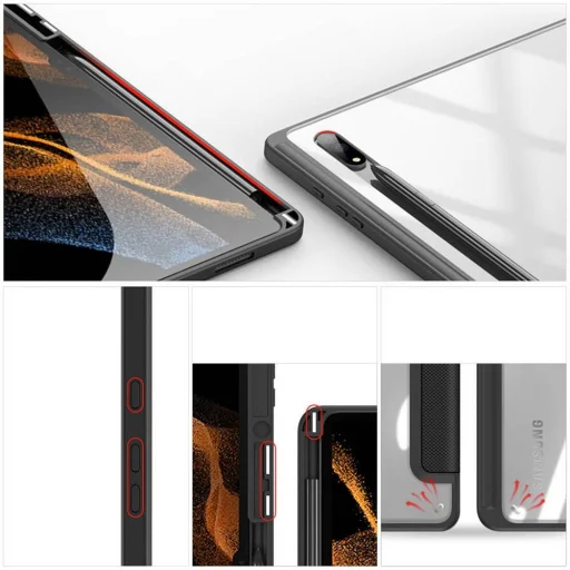 DUX DUCIS TOBY fliptok ceruzatárolóval Samsung Galaxy Tab S8 Ultra (X900/X906) fekete - 8