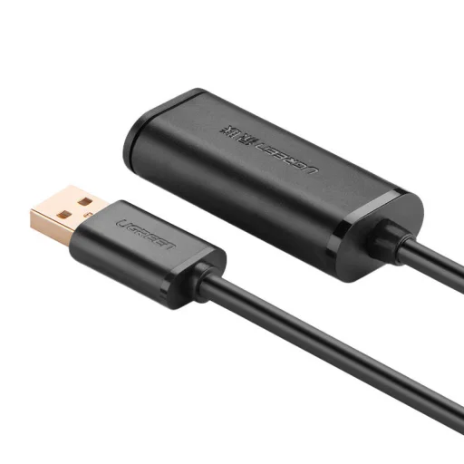 UGREEN US121 USB 2.0 hosszabbító kábel, aktív, 10m (fekete) - 3