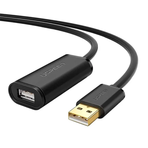 UGREEN US121 USB 2.0 hosszabbító kábel, aktív, 10m (fekete) - 4