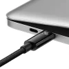 Baseus Tungsten Gold USB-C - USB-C gyors töltő adatkábel, 240W, 2m (fekete) thumbnail