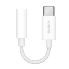 Foneng BM21 3.5mm jack - USB-C audio kábel (fehér)