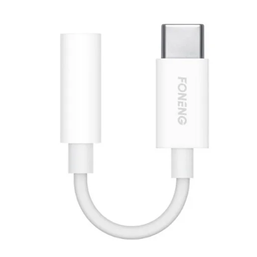 Foneng BM21 3.5mm jack - USB-C audio kábel (fehér) - 1