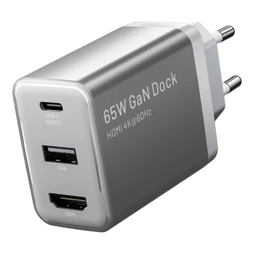 3-port USB(C+A)+HDMI GaN Dock (60W/5W/4K@60Hz) - 1