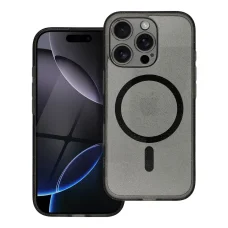 CLEAR MAG COVER tok kameravédelemmel kompatibilis MagSafe technológiával iPhone 16 Pro Max fekete csillámos