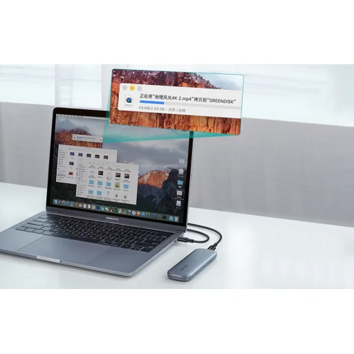 UGREEN US300 USB-C-USB-C kábel, 100W, 5A, 1m (fekete) - 4