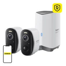 Biztonsági kamera 2 kamerás készlet N1 Plus 2K (Fehér)