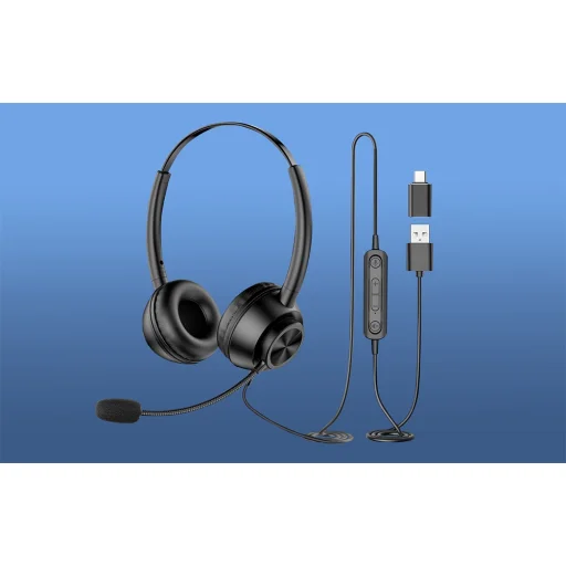 Vezetékes fejhallgató mikrofonnal New Bee H368 - 8