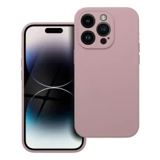 Szilikon 2mm tok iPhone 14 Pro számára homok rózsaszín