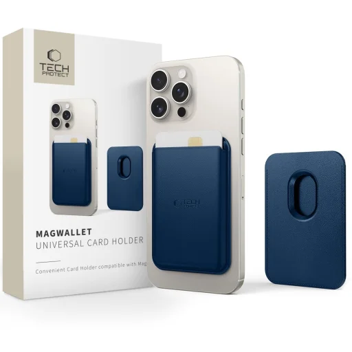 Tech-Protect Magwallet Magsafe Univerzális Mágneses Kártyatartó Tengerészkék Tok - 1