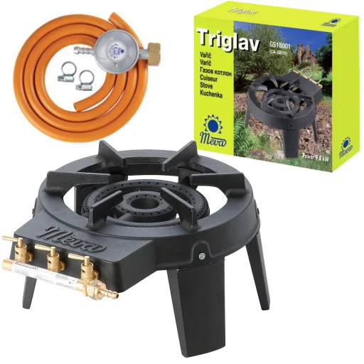 TRIGLAV 9kW 3-burner industrial gas stove - 1