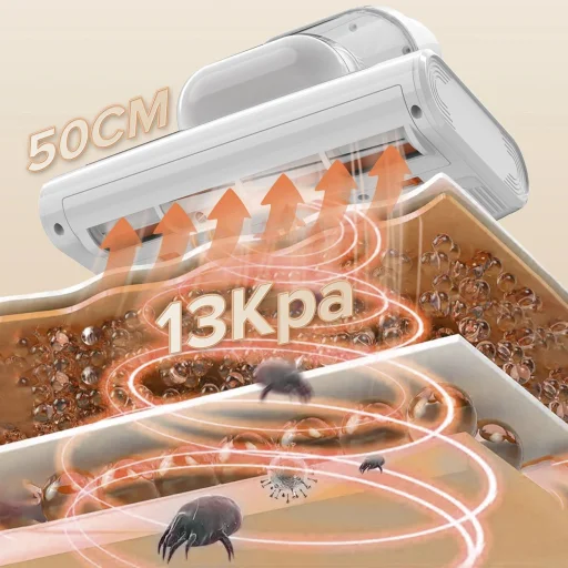 UWANT M300 500W 13000Pa Matrac Porszívó - Fehér - 4