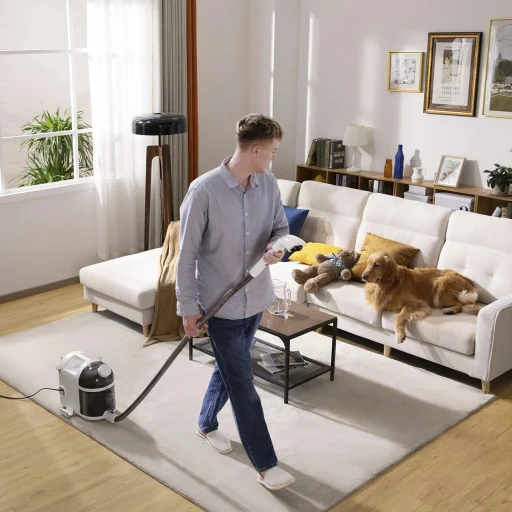 UWANT B200 12000Pa 1900W mosóporszívó mélytisztító gőztisztító funkcióval + kefe - fehér - 17