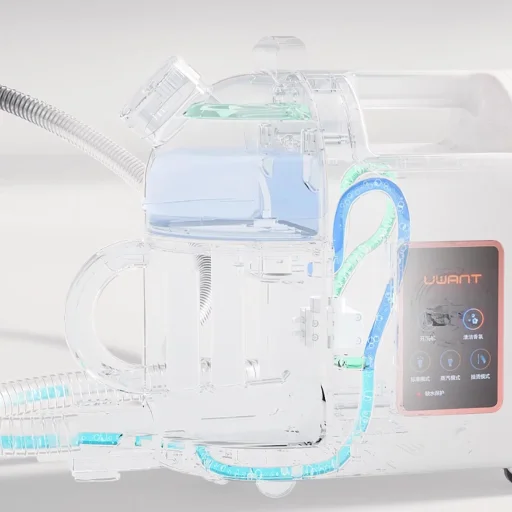 UWANT B200 12000Pa 1900W mosóporszívó mélytisztító gőztisztító funkcióval + kefe - fehér - 19