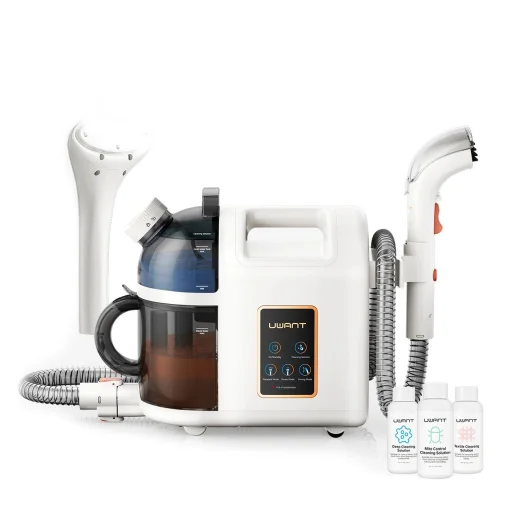 UWANT B200 12000Pa 1900W mosóporszívó mélytisztító gőztisztító funkcióval + kefe - fehér - 1