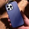 iCarer bőrtok eredeti bőrből iPhone 14 Pro Max világoslila (WMI14220708-LP) (MagSafe kompatibilis) tok thumbnail