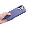 iCarer bőrtok eredeti bőrből iPhone 14 Pro Max világoslila (WMI14220708-LP) (MagSafe kompatibilis) tok thumbnail