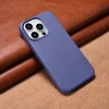 iCarer bőrtok eredeti bőrből iPhone 14 Pro Max világoslila (WMI14220708-LP) (MagSafe kompatibilis) tok thumbnail