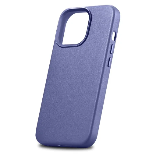 iCarer bőrtok eredeti bőrből iPhone 14 Pro Max világoslila (WMI14220708-LP) (MagSafe kompatibilis) tok - 7