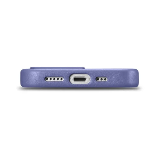 iCarer bőrtok eredeti bőrből iPhone 14 Pro Max világoslila (WMI14220708-LP) (MagSafe kompatibilis) tok - 3