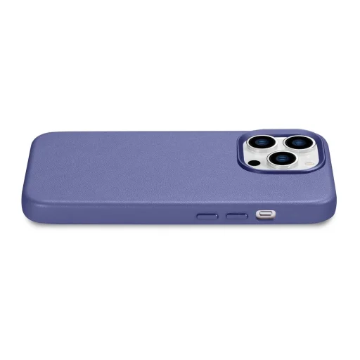 iCarer bőrtok eredeti bőrből iPhone 14 Pro Max világoslila (WMI14220708-LP) (MagSafe kompatibilis) tok - 10