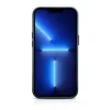 iCarer Oil Wax Prémium Bőrtok iPhone 14 Pro Max mágneses bőrtok MagSafe-fel sötétkék tok thumbnail