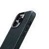 iCarer Oil Wax Prémium Bőrtok iPhone 14 Pro Max mágneses bőrtok MagSafe-fel sötétkék tok thumbnail