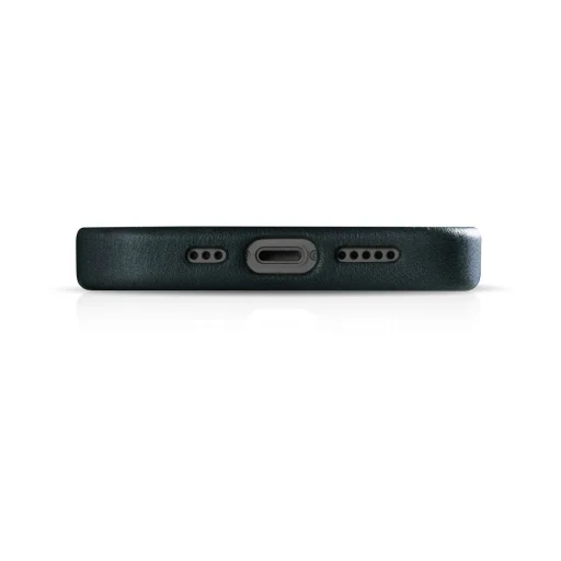 iCarer Oil Wax Prémium Bőrtok iPhone 14 Pro Max mágneses bőrtok MagSafe-fel sötétkék tok - 13