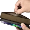 iCarer Oil Wax Wallet 2 az 1-ben Bőr Fliptok iPhone 14 Anti-RFID Barna (WMI14220721-BN) tok thumbnail