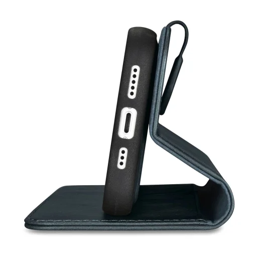 iCarer Oil Wax Wallet 2 az 1-ben iPhone 14 Plus bőr fliptok kék (WMI14220723-BU) tok - 8