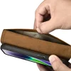 iCarer Oil Wax Wallet Fliptok 2in1 iPhone 14 bőrtok Anti-RFID barna (WMI14220721-TN) tok thumbnail