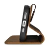 iCarer Oil Wax Wallet Fliptok 2in1 iPhone 14 bőrtok Anti-RFID barna (WMI14220721-TN) tok thumbnail