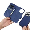 iCarer Wallet Case 2in1 bőrtok iPhone 14 Pro fliptok Anti-RFID kék (WMI14220726-BU) tok thumbnail