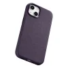 iCarer Bőr Tok iPhone 14 Dark Purple (WMI14220705-DP) (MagSafe Kompatibilis) tok thumbnail